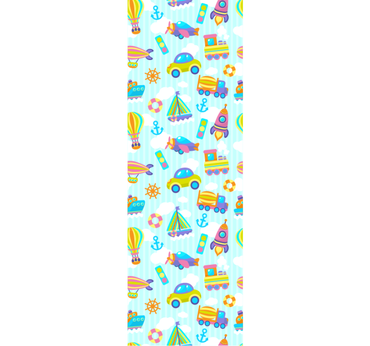 Igriv prevoz Tapete za otroške sobe - TenStickers