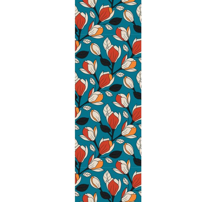 Ozadje s cvetličnim vzorcem tapeta z motivom vrtnice - TenStickers