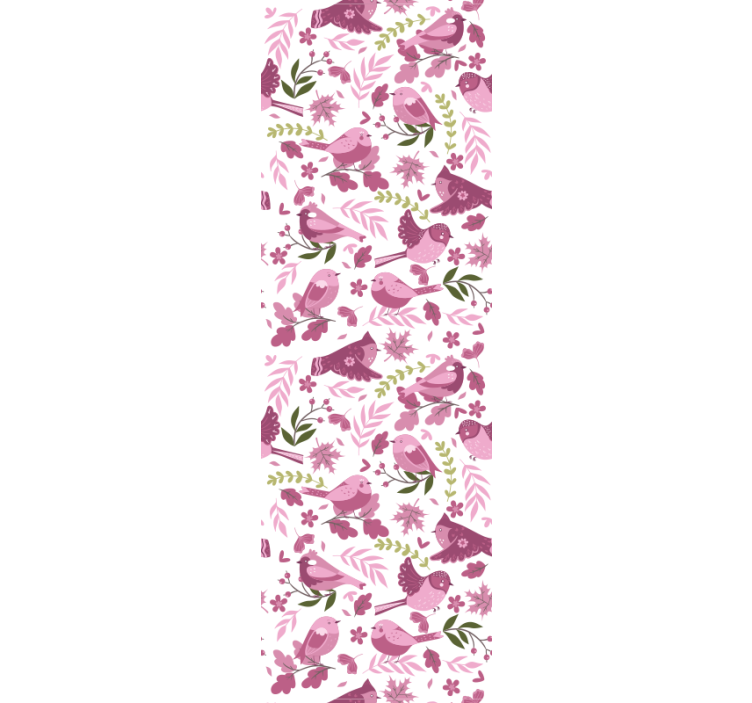 Ptičja ilustracija Tapeta z motivi ptic - TenStickers