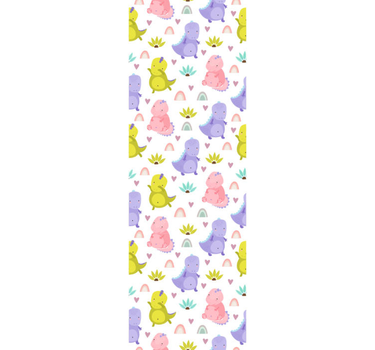 Vzorec užitka dinozavra otroške sobe tapete - TenStickers