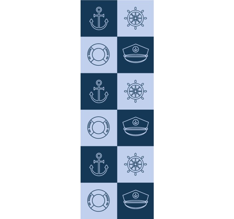 Vzorec morskih ploščic tapeta z vzorcem ploščic - TenStickers