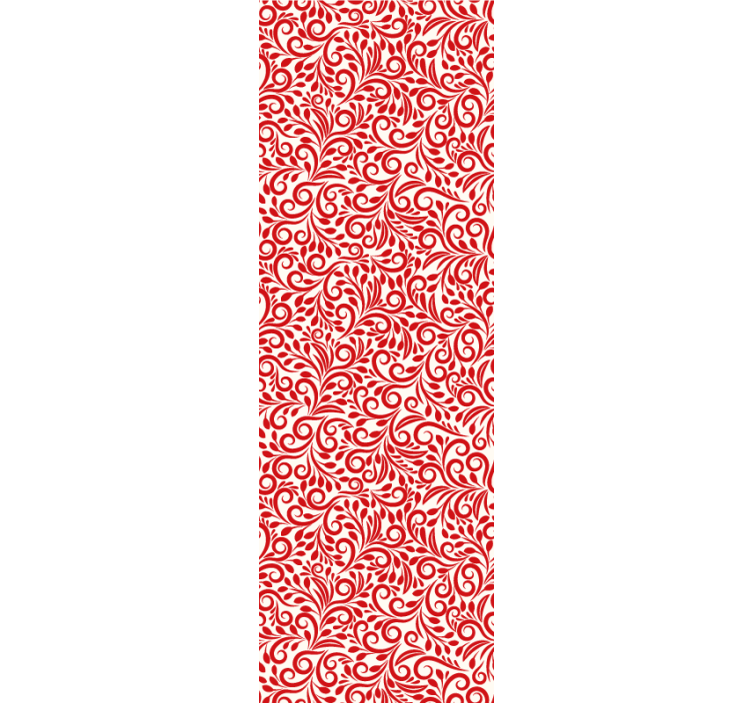 Okrasne vijuge cvetlični ornamentalni zidni papir - TenStickers