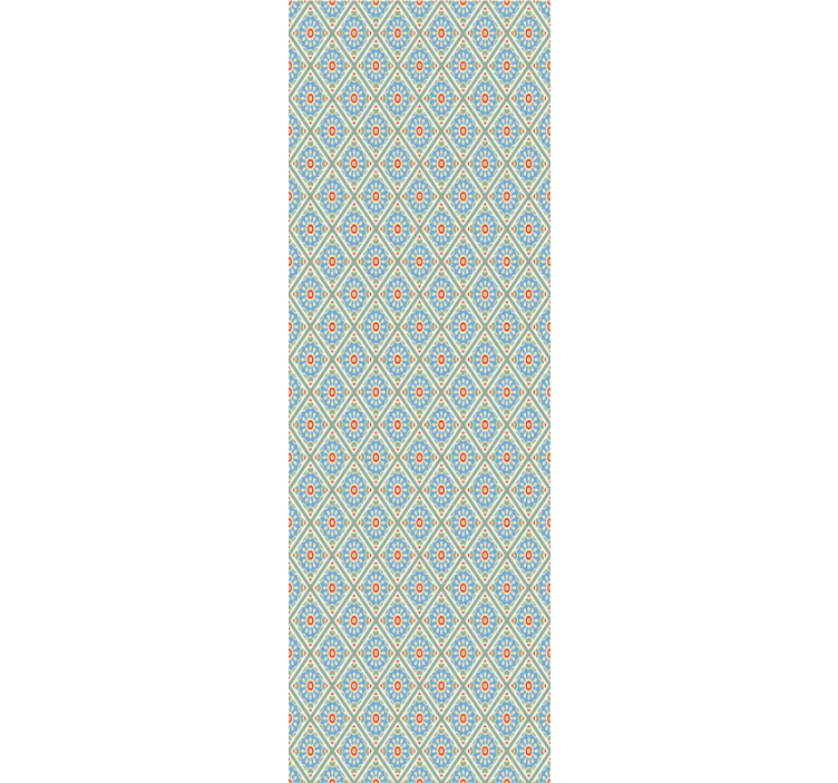 Barvite geometrijske poljske cvetne tapete - TenStickers