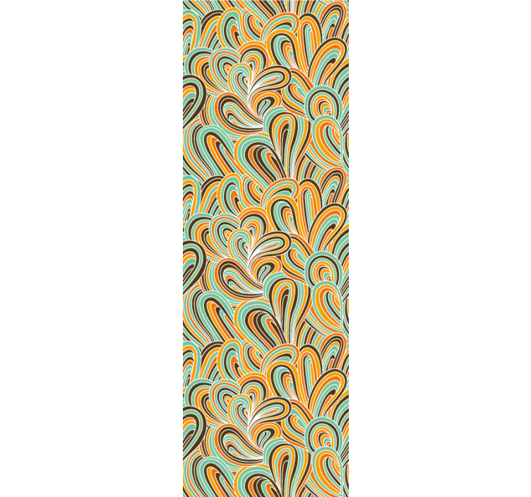 Vrtinčasti motiv abstraktno tapeta - TenStickers