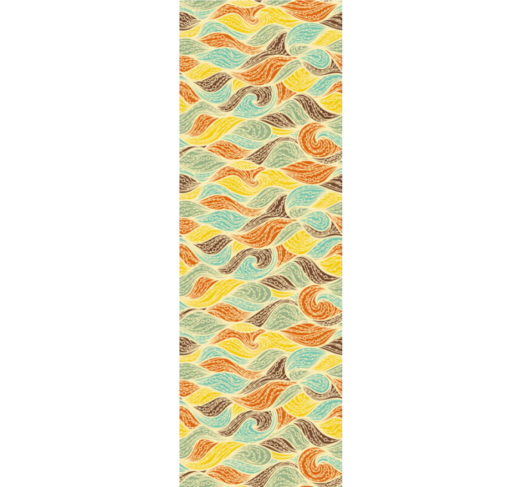 Vrtinčasti motivi abstraktno tapeta - TenStickers