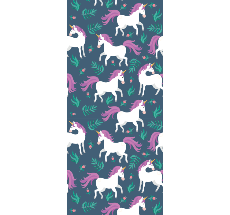 čarobni samorogi tapeta konj - TenStickers