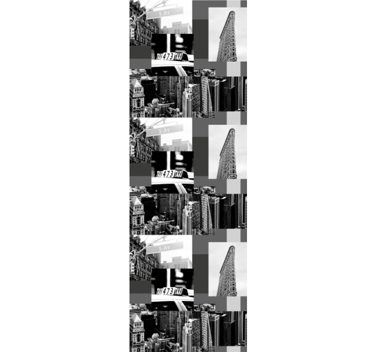 Vzorec urbanega kolaža tapeta mesta in države - TenStickers
