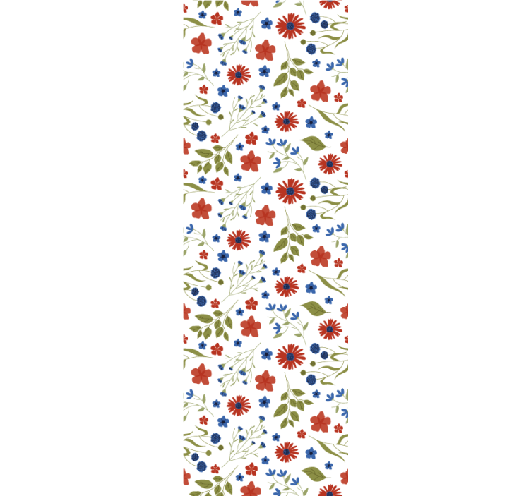 Detajl s cvetličnim motivom tapeta z motivom vrtnice - TenStickers