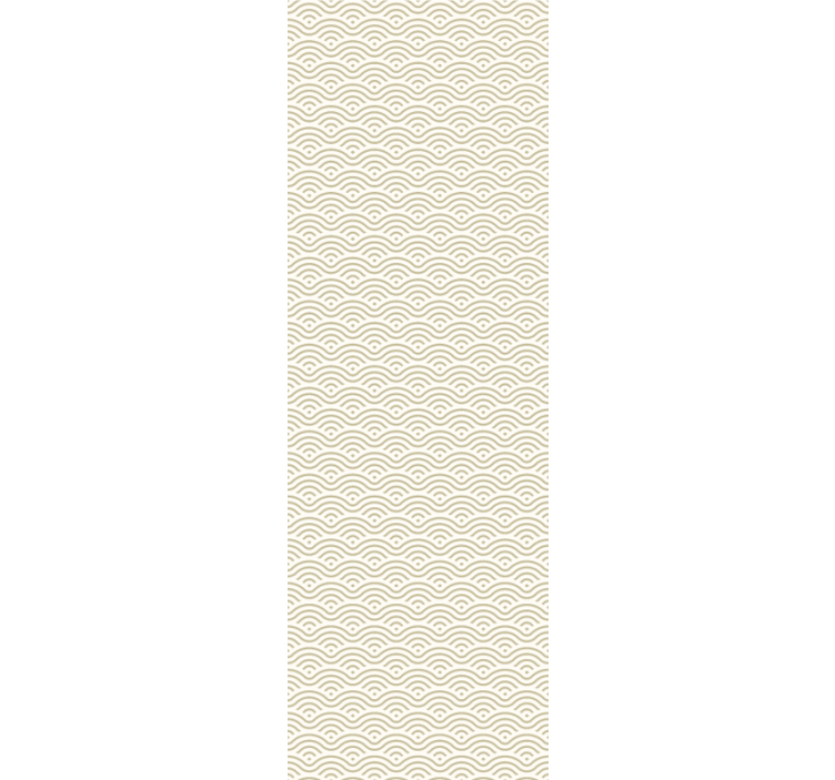 Geometrijski valoviti vzorec Tapete z ornamentnimi motivi - TenStickers