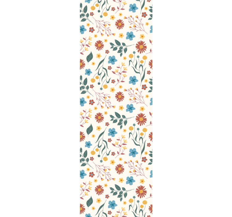 Botanični razcvet tapeta z motivom vrtnice - TenStickers