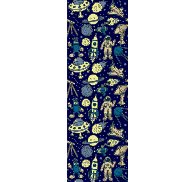 Tema raziskovanja vesolja umetniško tapeta - TenStickers