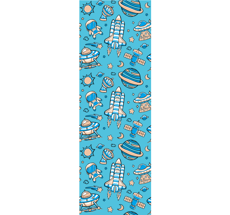 Fantazija raziskovanja vesolja moderno tapeta za stene - TenStickers