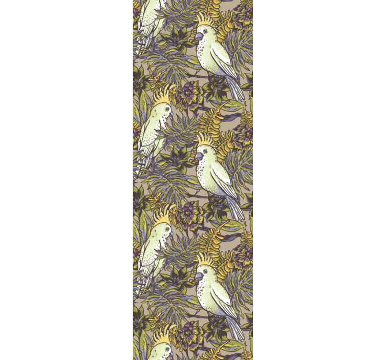 Tapeta z živalmi tropske ptice - TenStickers