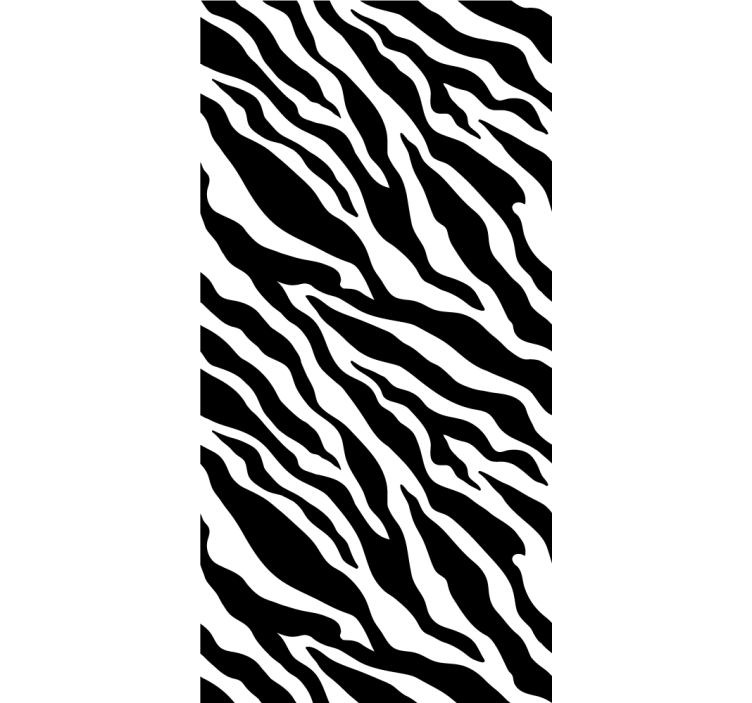 Zebrast trak zebra vzorec tapeta - TenStickers