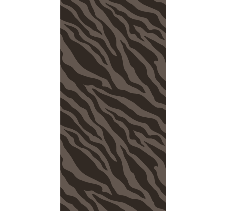 Stylish black and brown pattern zebra vzorec tapeta - TenStickers