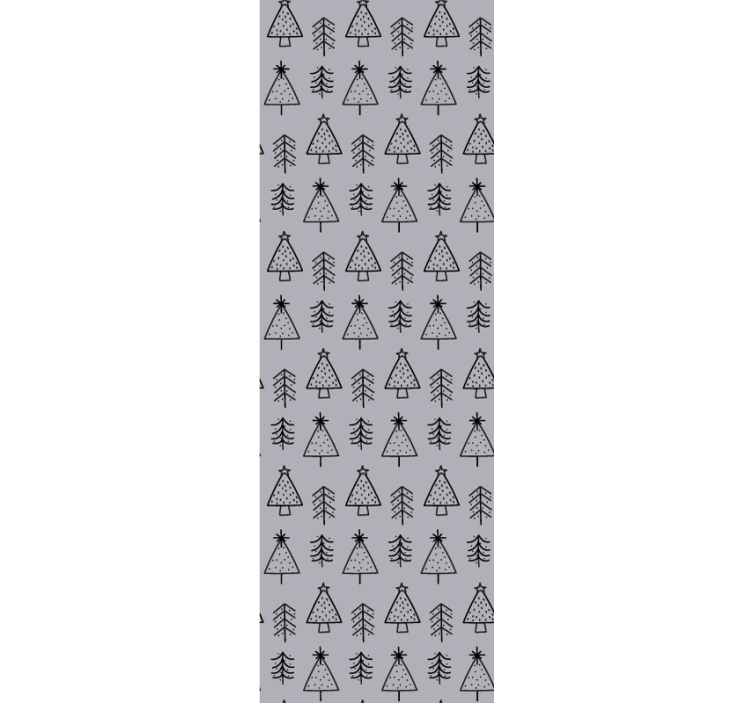 Božično ozadje za tapete z motivom borovcev - TenStickers