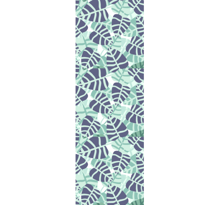 Monstera mozaik tapeta z listi - TenStickers