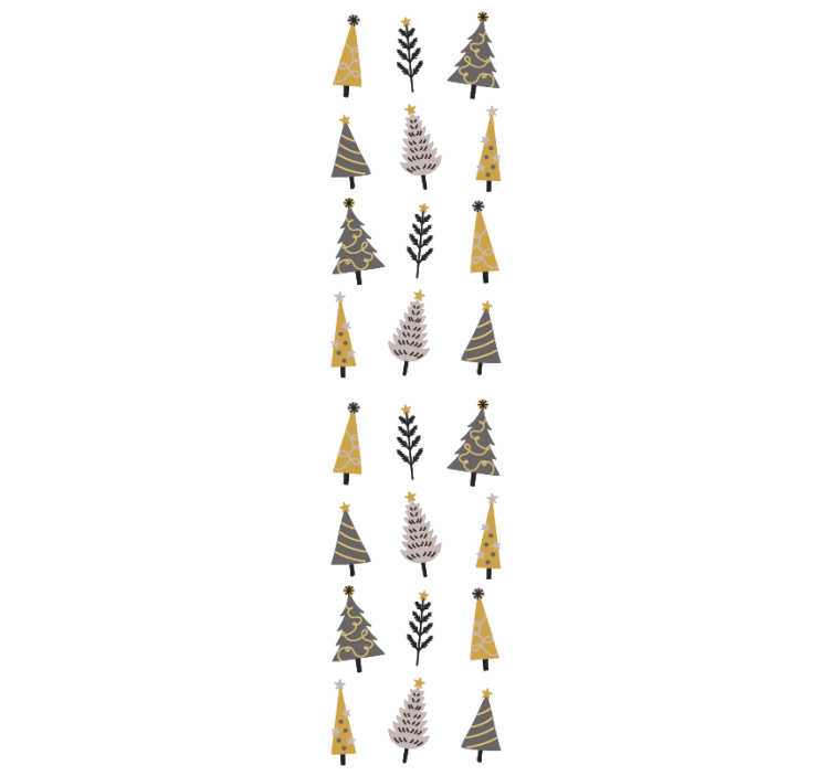 Vzorec prazničnega drevesa božično ozadje za tapete - TenStickers