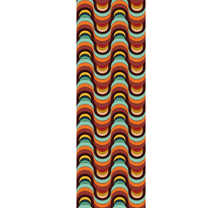 Pisane retro vzorce klasične tapeta - TenStickers