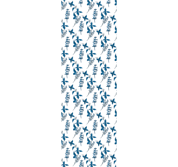 Nežna botanična sestava tapeta z motivom vrtnice - TenStickers