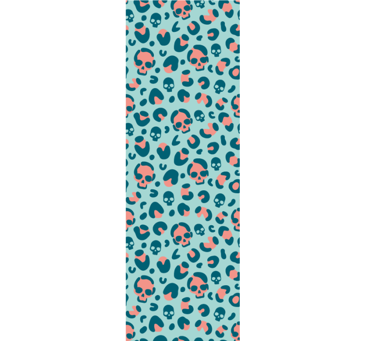 Vzorec lobanje Halloween ozadje - TenStickers