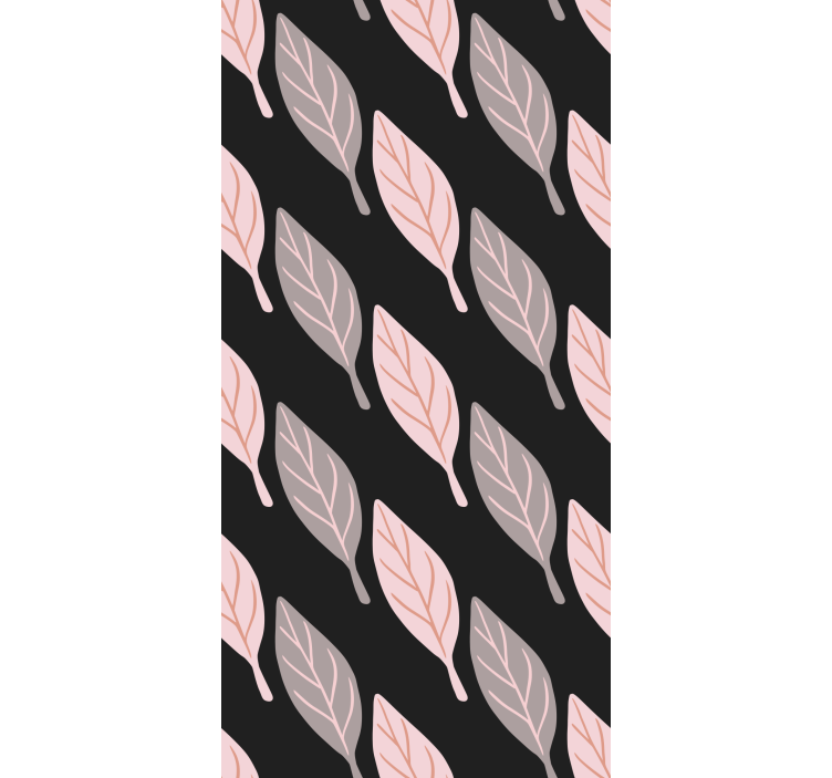 Eleganten vzorec listja tapeta z listi - TenStickers