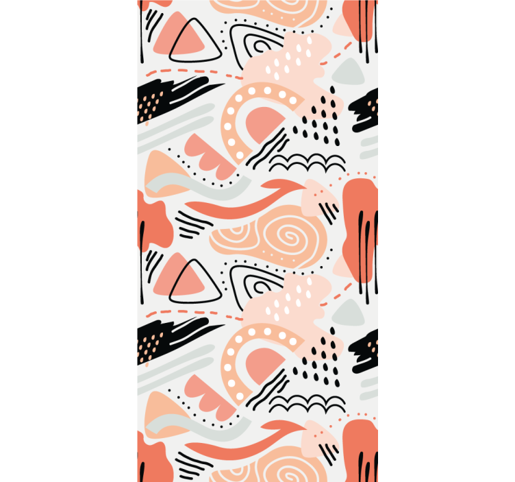 Abstraktne oblike abstraktno tapeta - TenStickers