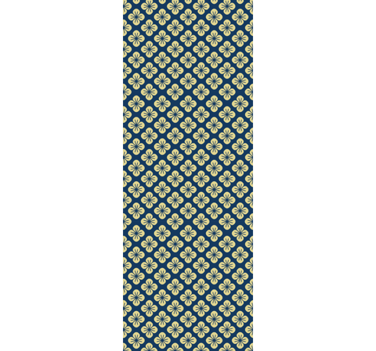 Okrasni vzorec cvetlični ornamentalni zidni papir - TenStickers