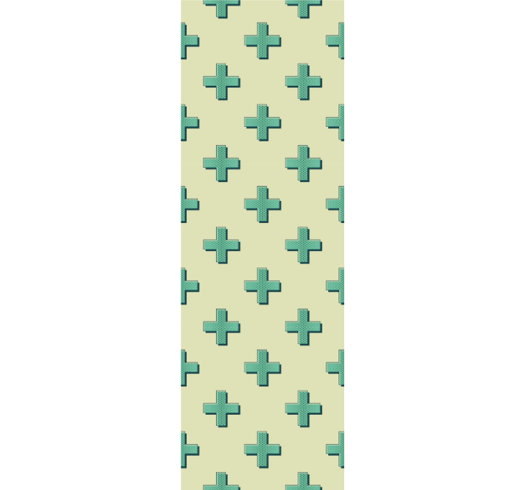 Geometrijski križni vzorec geometrijski zidni papir - TenStickers