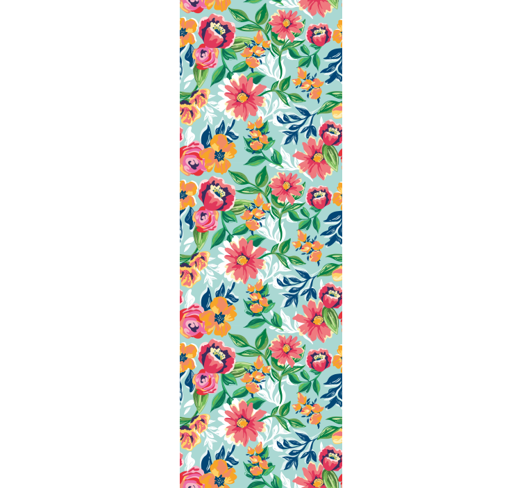 Oblikovanje cvetličnega vrta tapeta z motivom vrtnice - TenStickers