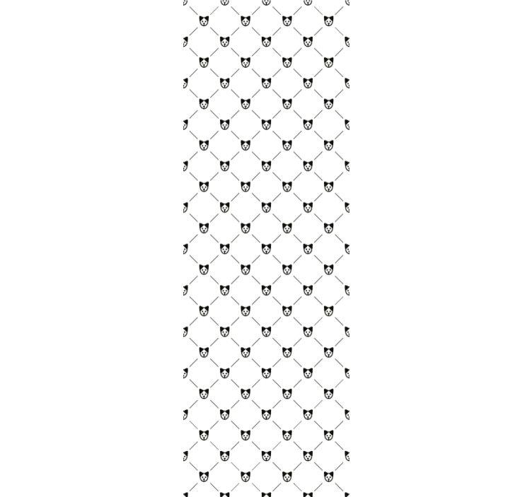 Vzorec mačje silhuete mačke ozadje - TenStickers