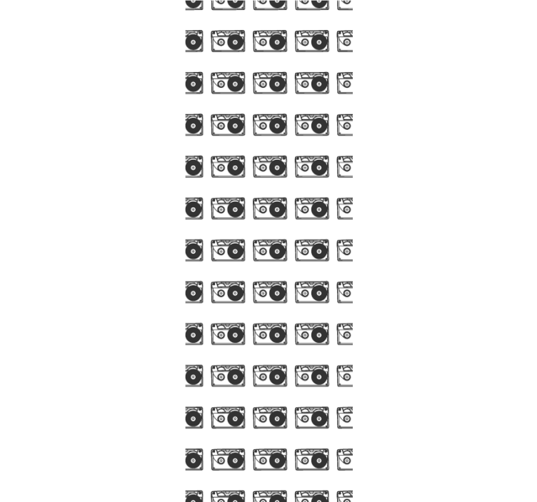 Retro zvočni vzorec Tapete z ornamentnimi motivi - TenStickers