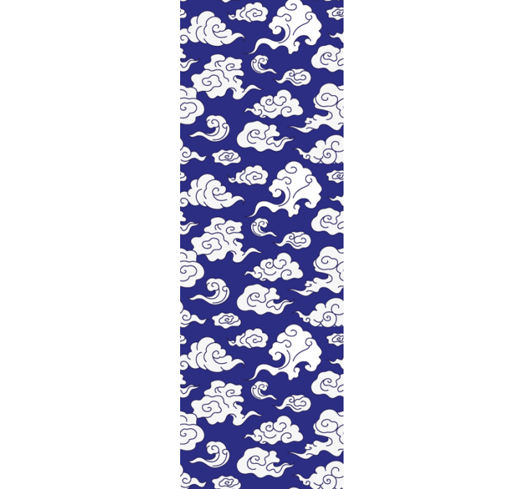 Vzorec oblačnega motiva Tapete z motivi New Yorka - TenStickers