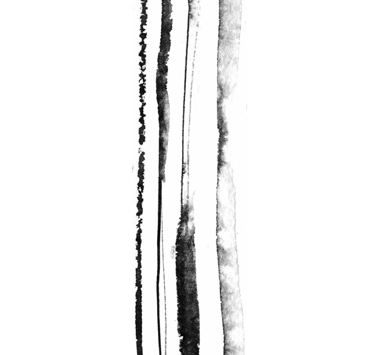 Organski črno-beli vzorec Vertikalne črtaste tapete - TenStickers