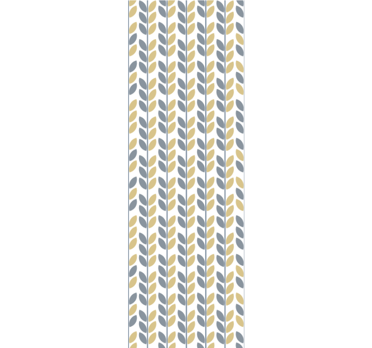 Navpični stilski vzorec tapeta z listi - TenStickers