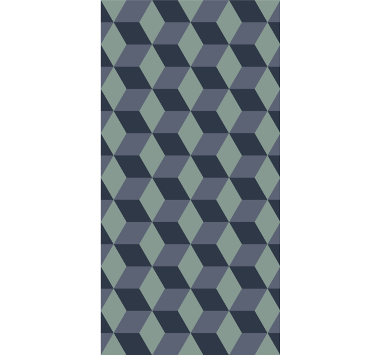 3d vzorec kock geometrijski zidni papir - TenStickers