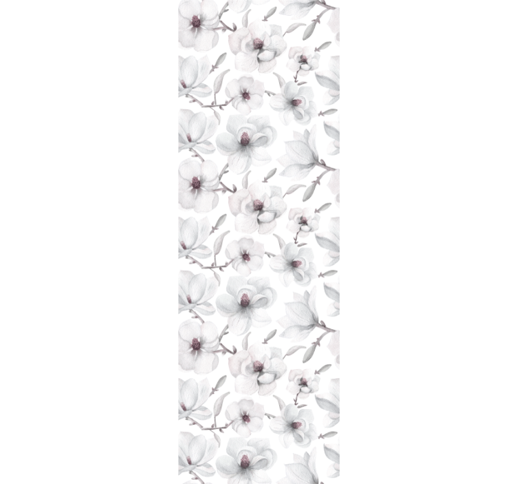 Eleganten siv motiv tapeta z motivom vrtnice - TenStickers