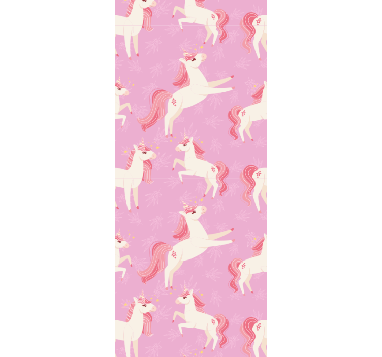 Dancing unicorns tapeta z živalmi - TenStickers