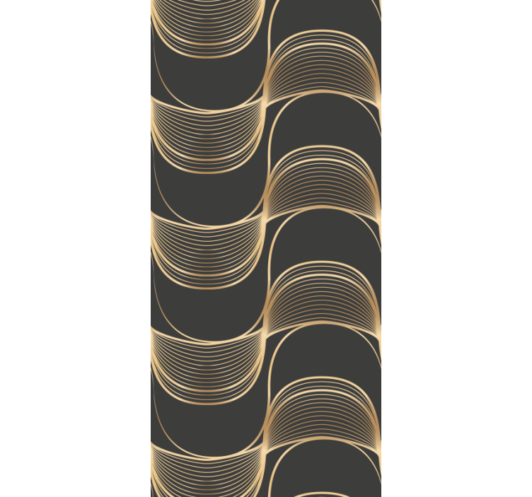 Elegantni linijski vzorci geometrijski zidni papir - TenStickers