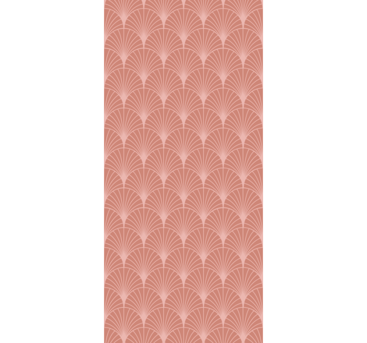 Elegantne oblike pahljače umetniško tapeta - TenStickers