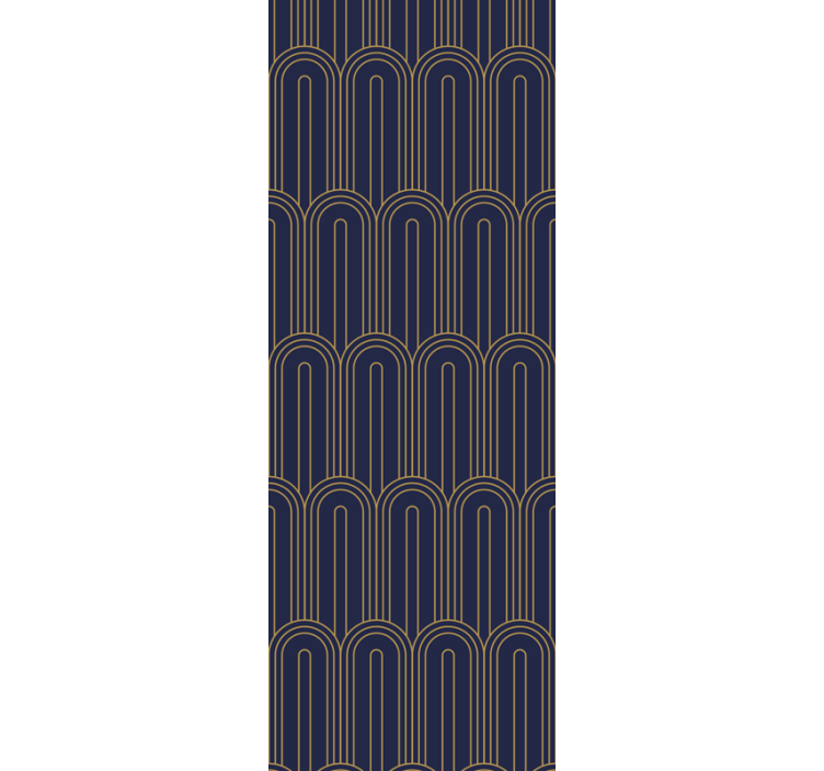 Vzorec obokane črte moderno tapeta za stene - TenStickers