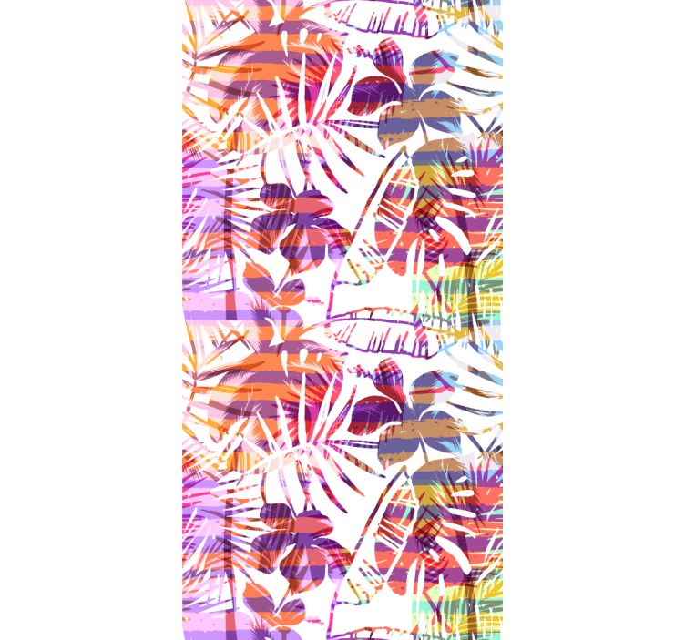 živahni cvetlični vzorci tapeta z motivom vrtnice - TenStickers