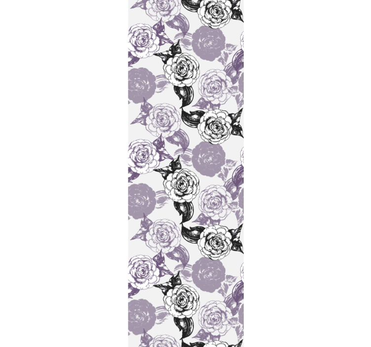 Charming rose pattern cvetlični ornamentalni zidni papir - TenStickers