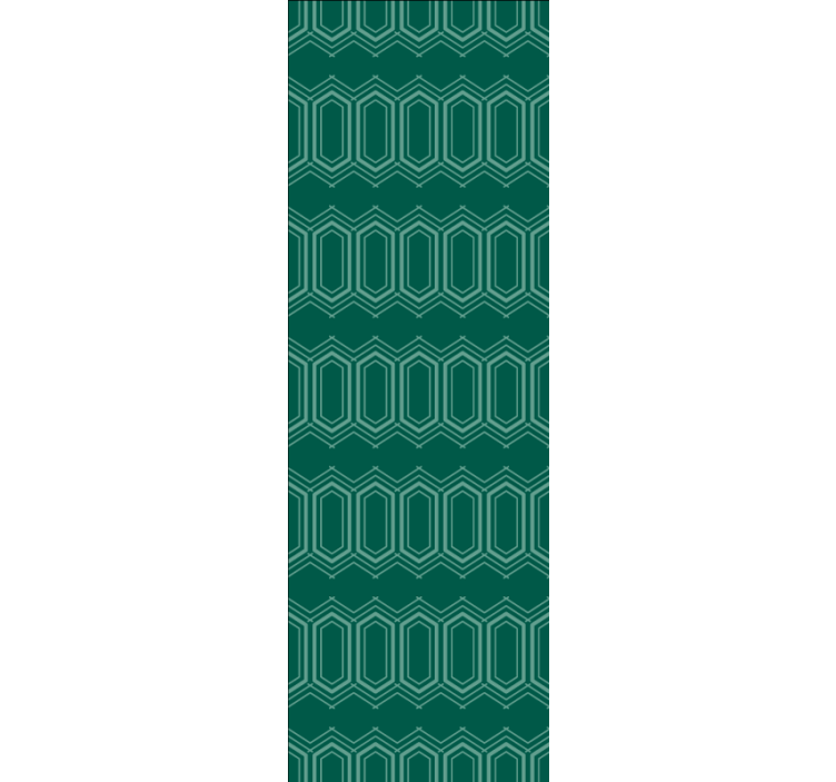 Geometrijski zeleni krog vzorca pegaste tapeta - TenStickers