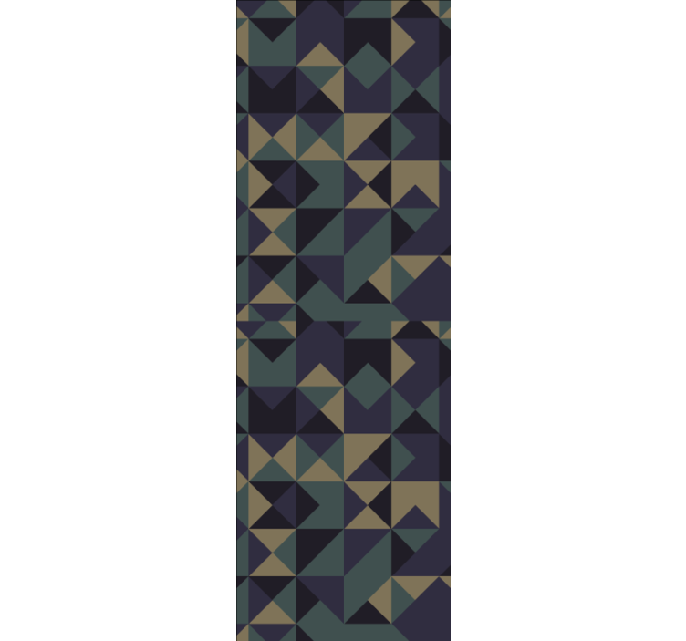 Geometrijska abstraktna ureditev Trikotniški tapeti - TenStickers