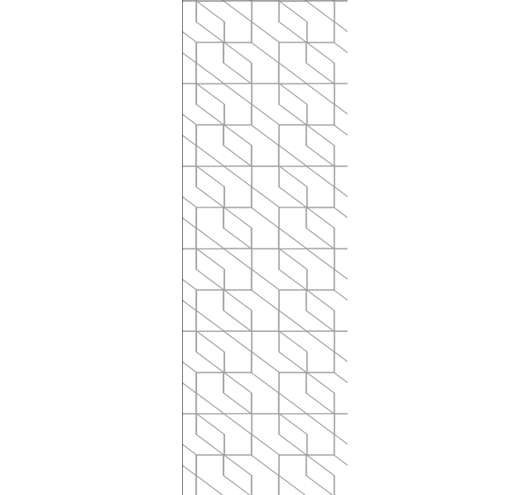 Geometrijske minimalistične bele kvadratne tapeta - TenStickers