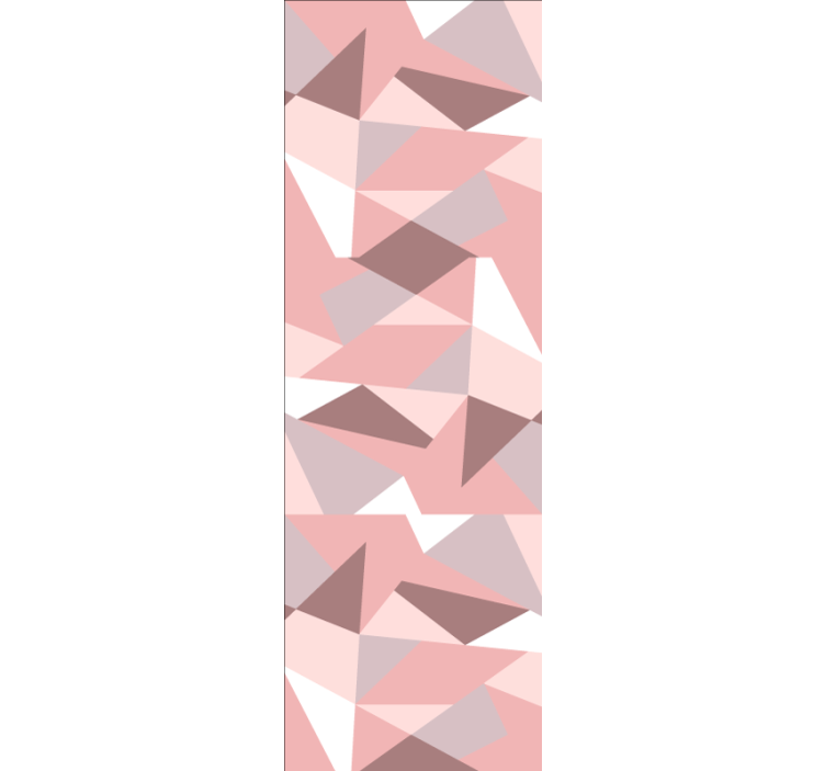 Textured pink patterns geometrijski zidni papir - TenStickers