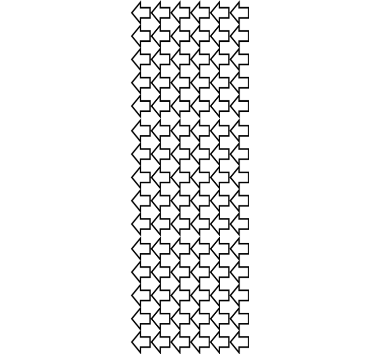 Vzorec smerne puščice geometrijski zidni papir - TenStickers