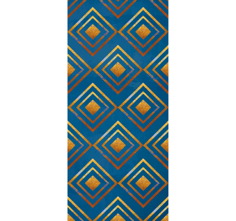 Abstraktno geometrijsko prelivno kvadratno tapeta - TenStickers