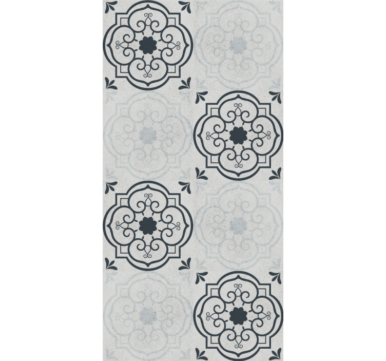 Elegant grey tiles za kuhinjske stene - TenStickers